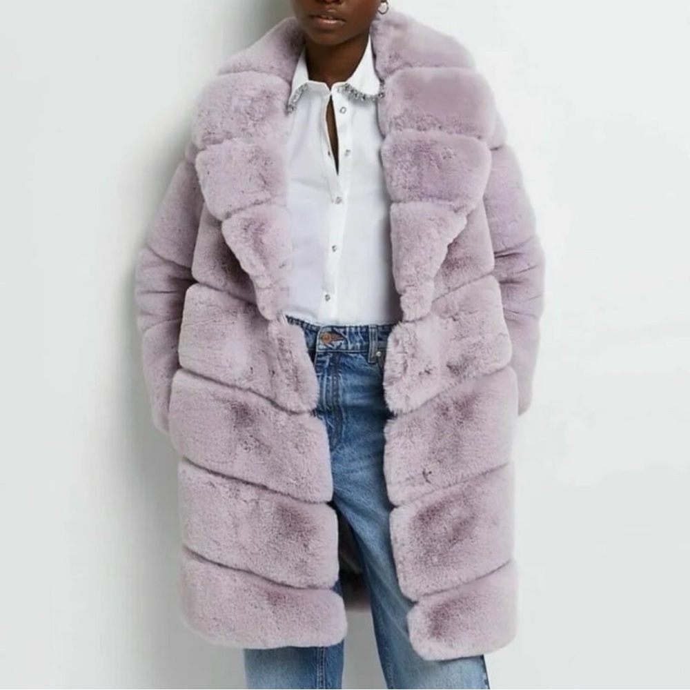 RIVER ISLAND FUR COAT